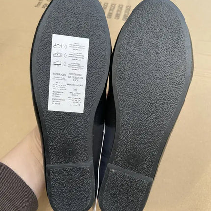 Bowknot Ballerina Womens Flat Slip-On Loafers round toe