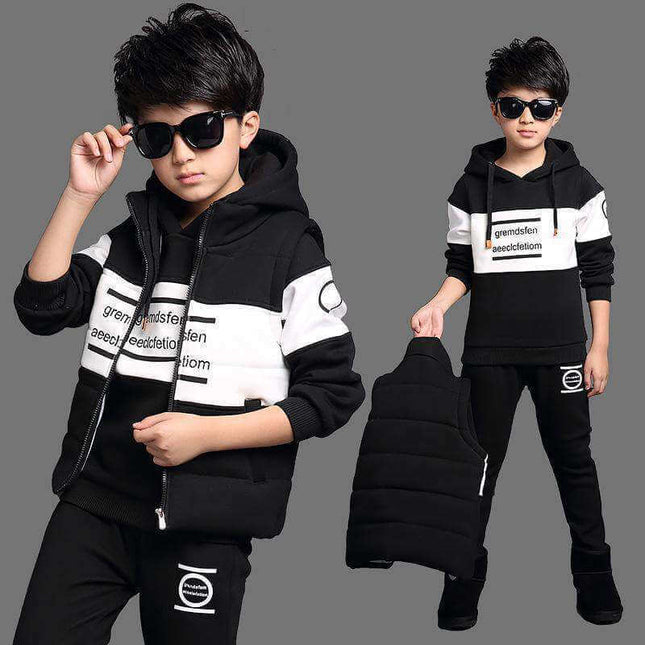 Boys Clothes Sport Suit thickened winter outfit.