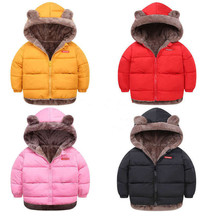 Boys Cotton Padded Winter Jacket double sided wear.