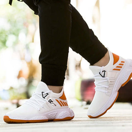 breathable mesh sports sneakers for men lightweight comfort eva sole