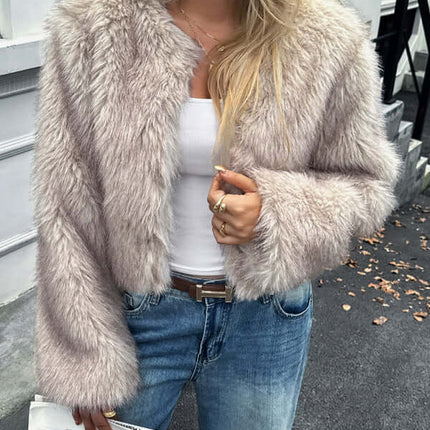 Casual Solid Color Sweater Coat – Cozy Knit Cardigan Jacket for Women's, solid color sweater coat, women's knit cardigan, cozy winter jacket, casual knitwear, warm sweater coat for women, long sleeve cardigan, stylish women's outerwear, soft knitted jacke