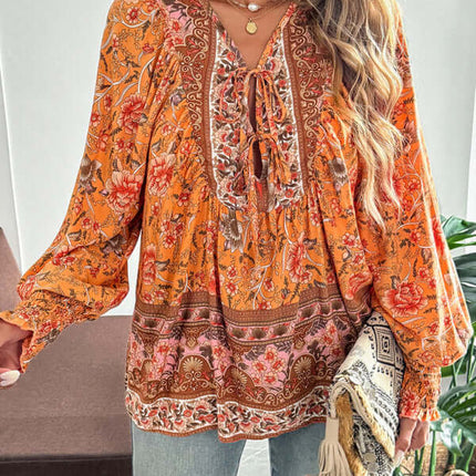 Casual Holiday Print Long Sleeve T Shirt relaxed fit outfit