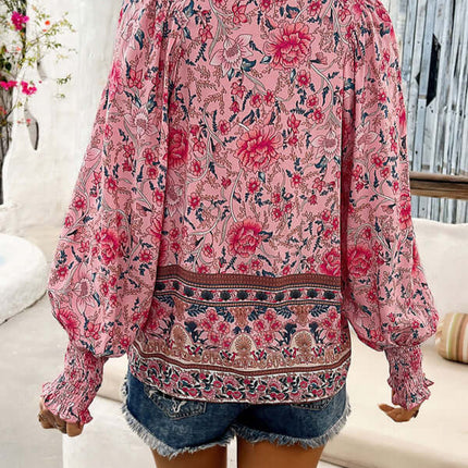 Casual Holiday Print Long Sleeve T Shirt side view