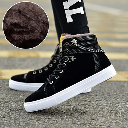 Casual Men Fleece Lined Sneakers outdoor cold weather gear