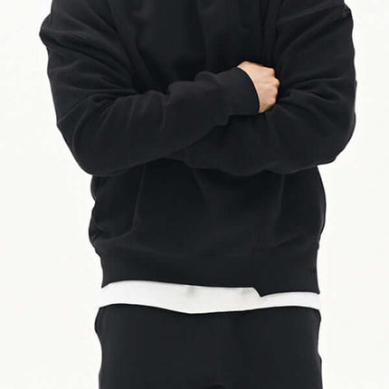 Casual Knit Crew Sweatshirt with Stitch Detail for Men lightweight design