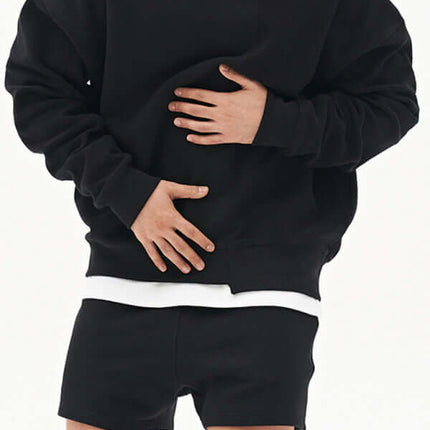 Casual Knit Crew Sweatshirt with Stitch Detail for Men modern casual look