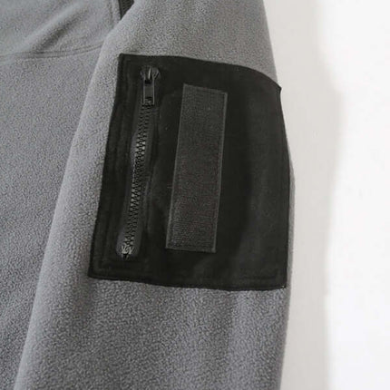 casual stand collar coral fleece long sleeve pullover jacket cozy fit