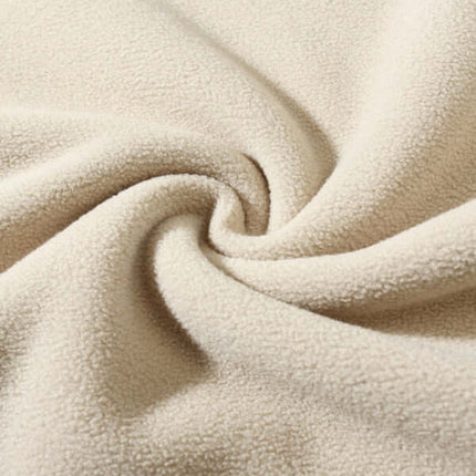 casual stand collar coral fleece long sleeve pullover jacket menswear look