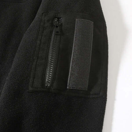 casual stand collar coral fleece long sleeve pullover jacket warm design