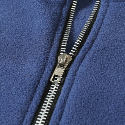 Stand Collar Coral Fleece Pullover Sweatshirt for Men fleece texture