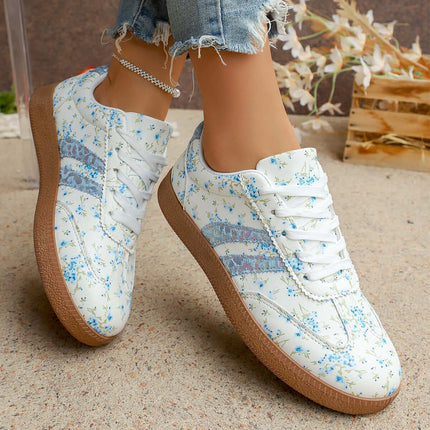 Casual Versatile Low Top Sneakers Fashionable Womens Flats Lightweight Walking Shoes