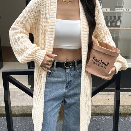 Winter Knit Cardigan Jacket for Women side angle