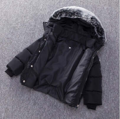 Childrens Thick Cotton Jacket With Hood And Soft Treatment size 110 length 46cm bust 76cm