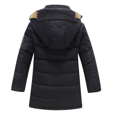 Childrens Winter Duck Down Jacket blue winter outerwear.