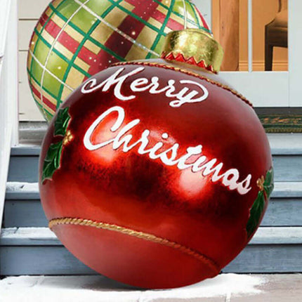 Christmas Inflatable PVC Ornament Ball 60CM Outdoor Decor waterproof