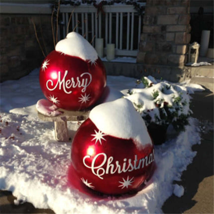 Christmas Inflatable PVC Ornament Ball 60CM Outdoor Decor hanging