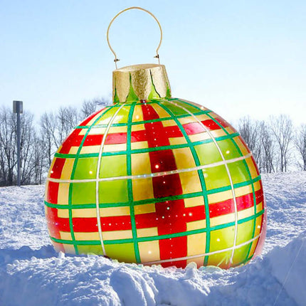 Christmas Inflatable PVC Ornament Ball 60CM Outdoor Decor holiday style