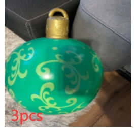 Christmas Inflatable PVC Ornament Ball 60CM Outdoor Decor giant ball