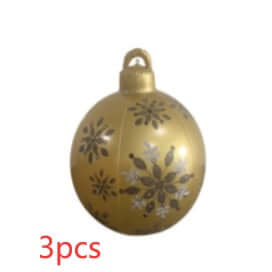 Christmas Inflatable PVC Ornament Ball 60CM Outdoor Decor colorful design