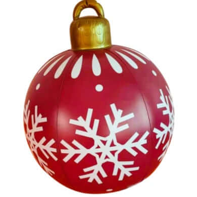 Christmas Inflatable PVC Ornament Ball 60CM Outdoor Decor bright colors