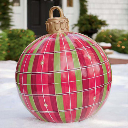 Christmas Inflatable PVC Ornament Ball 60CM Outdoor Decor Christmas décor