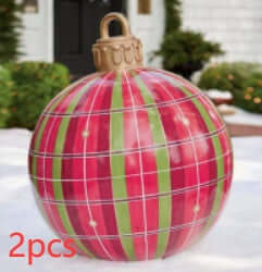 Christmas Inflatable PVC Ornament Ball 60CM Outdoor Decor PVC material view