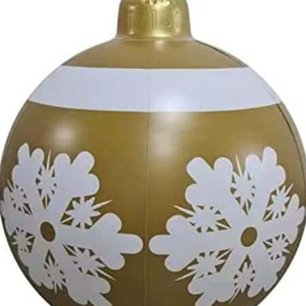 Christmas Inflatable PVC Ornament Ball 60CM Outdoor Decor festive lawn décor
