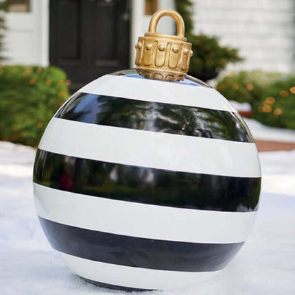 Christmas Inflatable PVC Ornament Ball 60CM Outdoor Decor garden setup