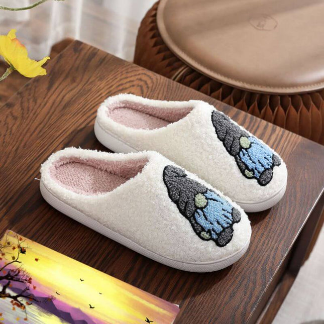 Christmas Pattern Unisex Winter Home Slippers festive woven design