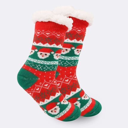 Christmas Women Thick Fleece Lined Room Socks casual indoor fashion