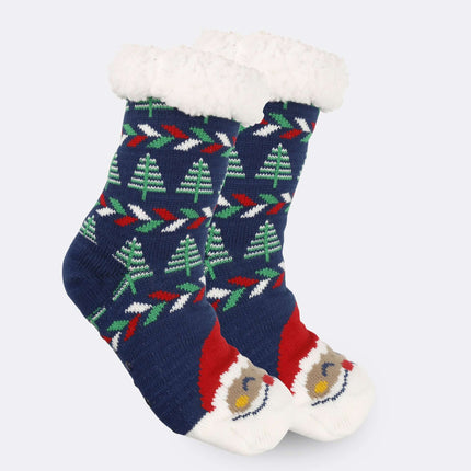 Christmas Thick Fleece Lined Room Socks festive winter indoor comfort