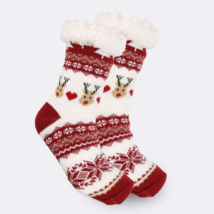 Christmas Thick Fleece Lined Room Socks soft thick holiday socks
