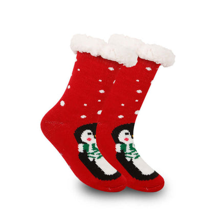 Christmas Thick Fleece Lined Room Socks warm breathable acrylic socks