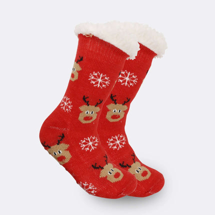Christmas Thick Fleece Lined Room Socks festive cozy sock accessory
