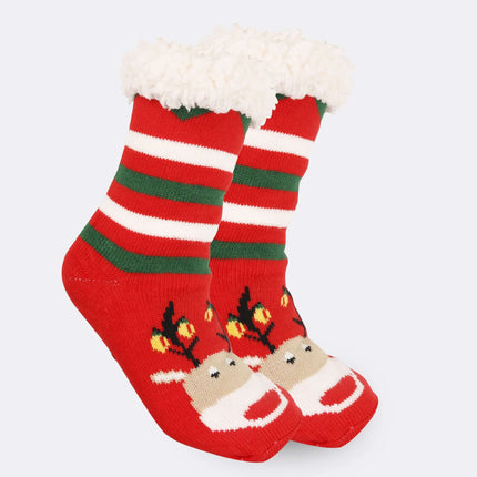 Christmas Thick Fleece Lined Room Socks warm plush Christmas socks