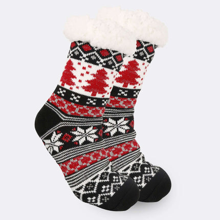 Christmas Women Thick Fleece Lined Room Socks thick winter socks