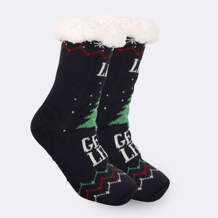Christmas Women Thick Fleece Lined Room Socks acrylic warm material