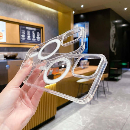 Clear MagSafe Acrylic TPU iPhone Case with Pop-Up Animation shock resistant clear phone case