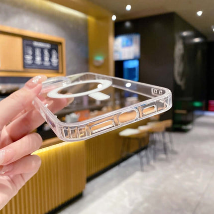 Clear MagSafe Acrylic TPU iPhone Case with Pop-Up Animation modern crystal clear phone back