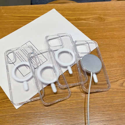 Clear MagSafe Acrylic TPU iPhone Case with Pop-Up Animation anti-fingerprint smooth surface