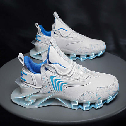 Cool Men Running Sneakers Breathable Sports Shoes anti skid rubber outsole grip pattern
