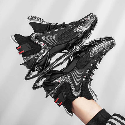 Cool Men Running Sneakers Breathable Sports Shoes camouflage pattern matching detail