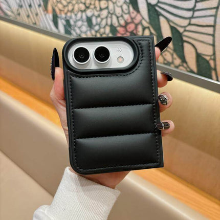 Cotton Filling Down Jacket iPhone Duo Phone Case Protective Design
