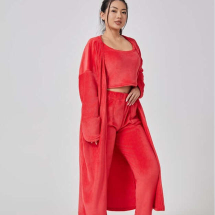 Cozy 3 Piece Winter Pajama Lounge Set relaxed lounge fit