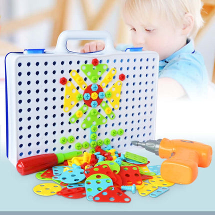 Creative Building Kits Educational Blocks drill puzzle toy.