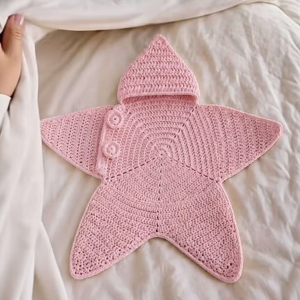 Crocheted Star Shaped Baby Bodysuit DIY Kit Baby Crochet Outfit