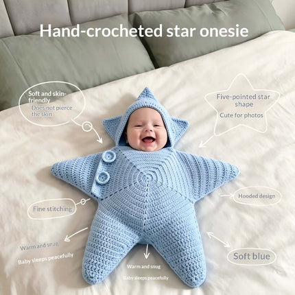 Crocheted Star Shaped Baby Bodysuit DIY Kit DIY Crochet Project