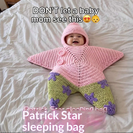 Crocheted Star Shaped Baby Bodysuit DIY Kit Handmade Baby Clothing