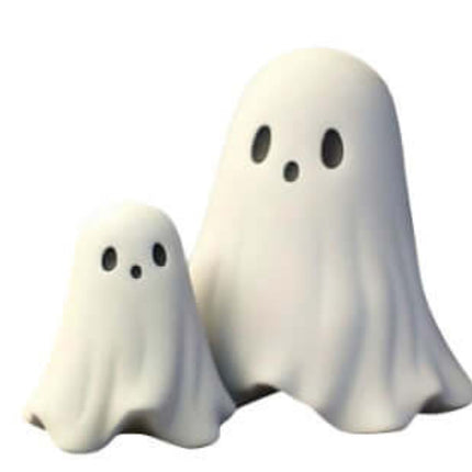 Cute Halloween Ghost Statues Home Decor Centerpiece Fun Halloween Ornament