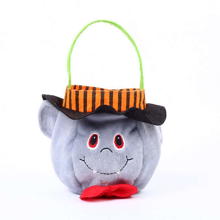 Cute Halloween Pumpkin Candy Bag Portable Gift Basket Adorable Halloween Style